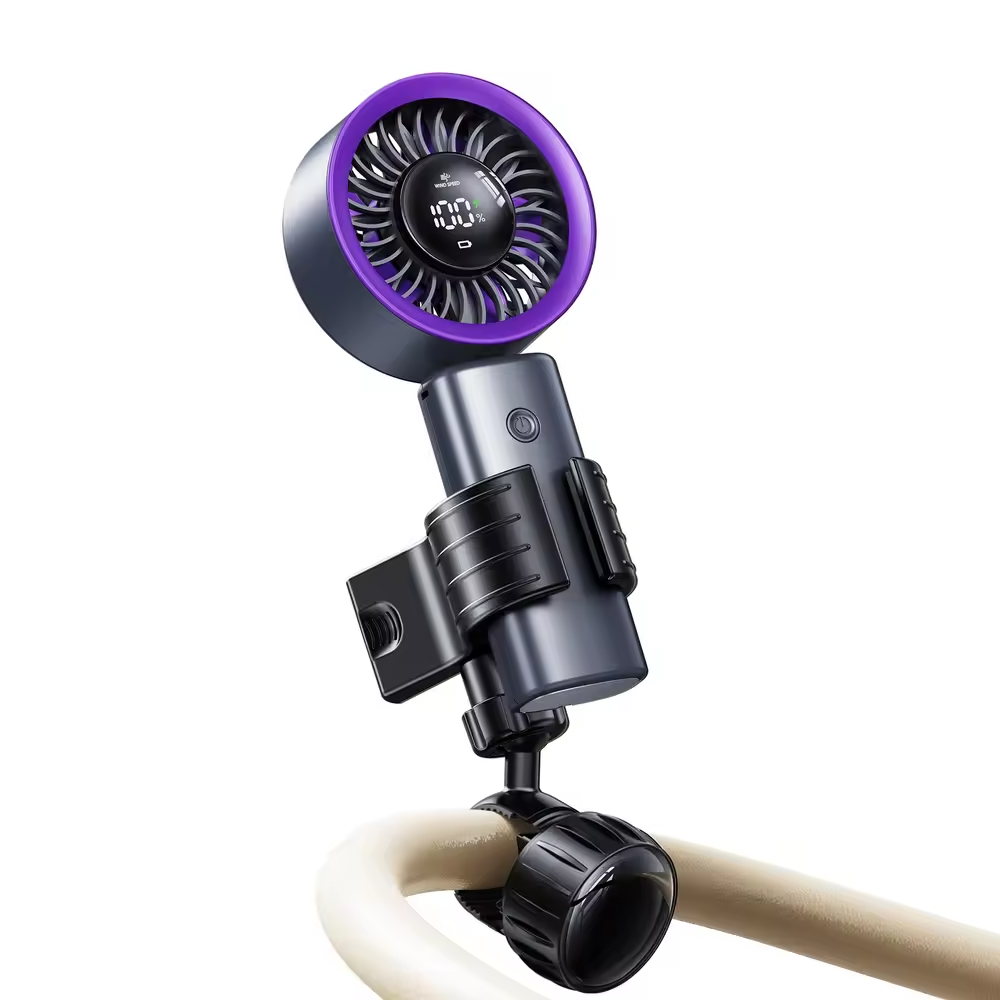 Adjustable Stroller & Pram Handheld Fan Holder