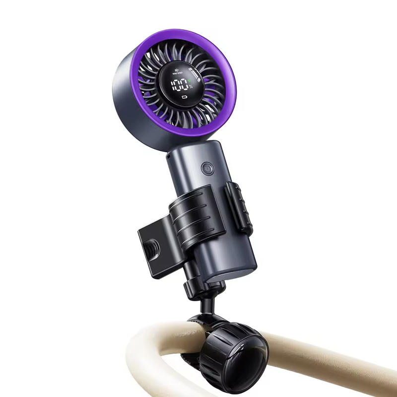 Adjustable Stroller & Pram Handheld Fan Holder