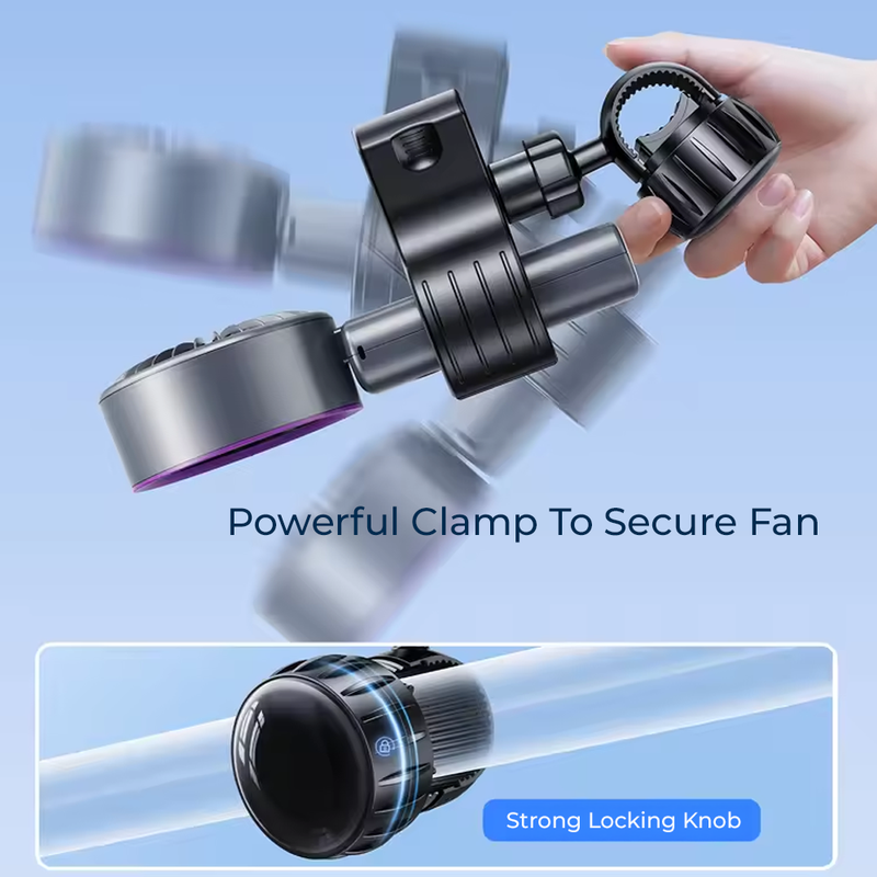 Adjustable Stroller & Pram Handheld Fan Holder
