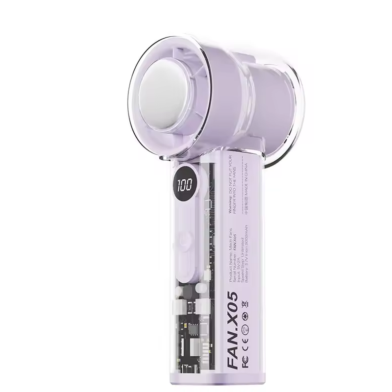 ClearFlow Turbo Cooling Fan with Transparent Design-Portable Fan-CapyCool