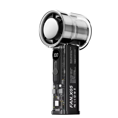 ClearFlow Turbo Cooling Fan with Transparent Design