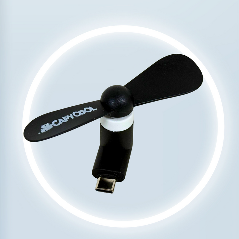 2-in-1 Mini USB Mobile Fan-Portable Fan-CapyCool