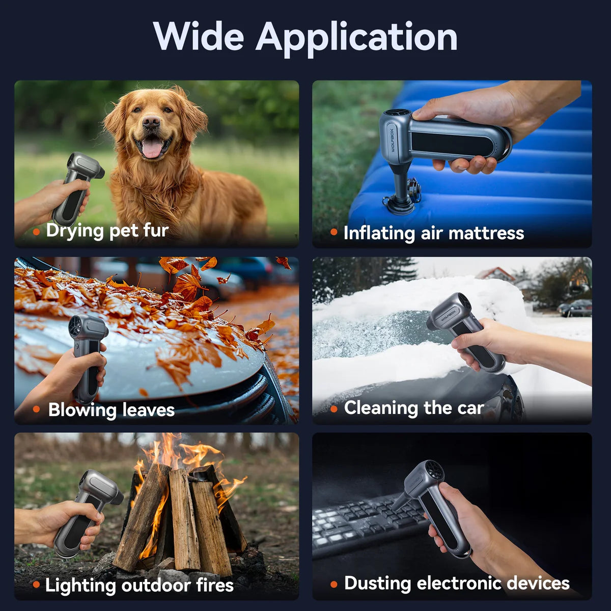 WOLFBOX Electric Air Duster WF100 - 150,000RPM-Portable Fan-CapyCool